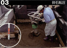 砕石・転圧