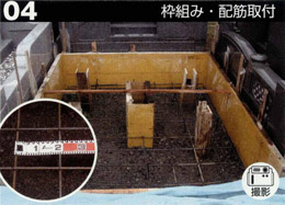 枠組み・配筋取付